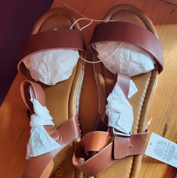 Shoes - COASIS Womens Brown Platform Sandals